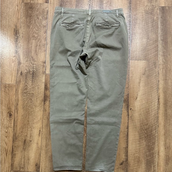 Agjeans Khaki brown tailored trousers with a relaxed fit #trousers - Picture 3 of 5